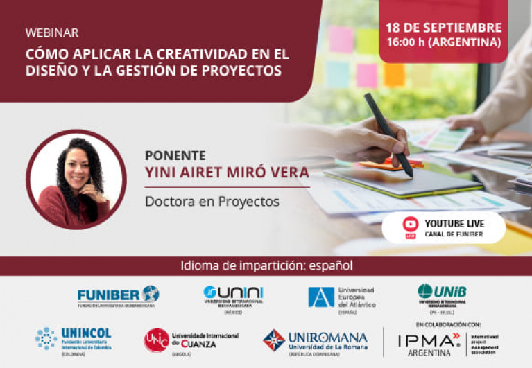UNINI México organiza el webinar «Cómo aplicar la creatividad en el diseño y la gestión de proyectos»
